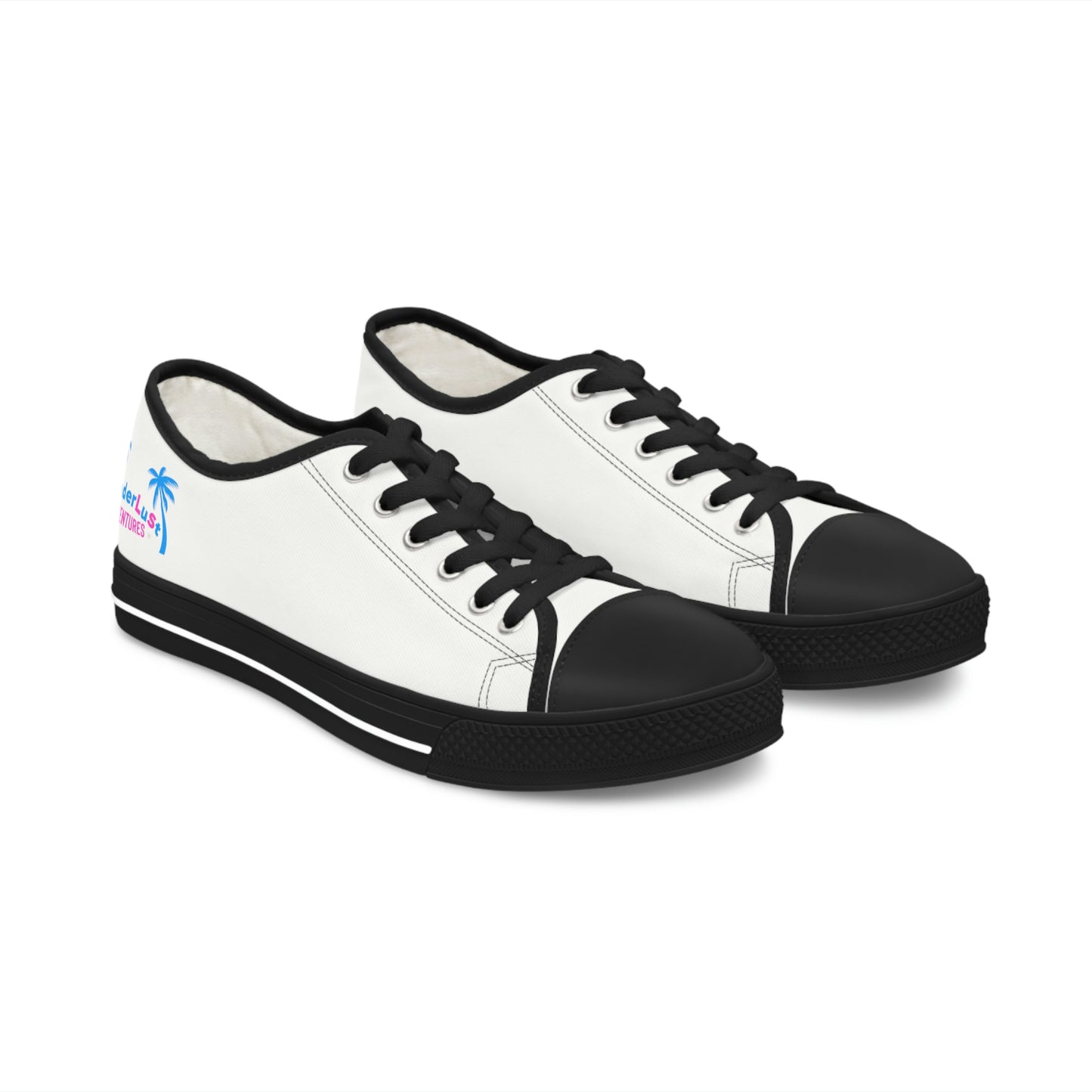 wanderLuSt ADVENTURES White Women's Low Top Sneakers
