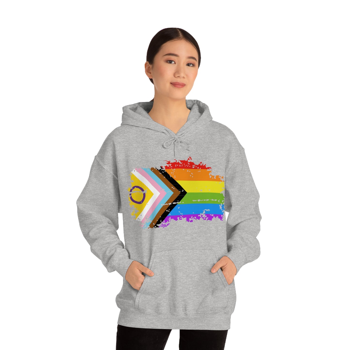 LGBT Pride Flag Unisex Heavy Blend™ Hooded Sweatshirt