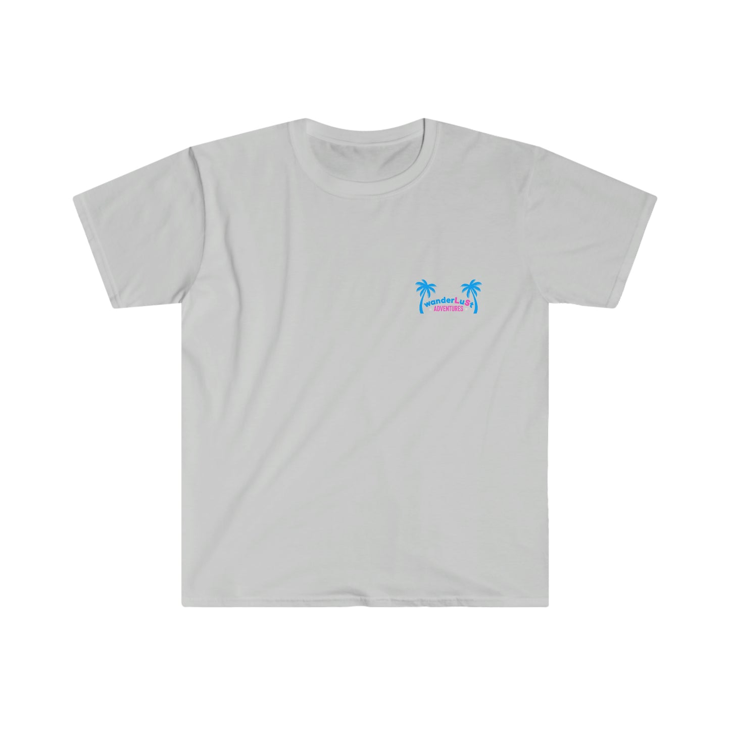 wanderLuSt ADVENTURES Left Chest Logo Unisex Softstyle T-Shirt