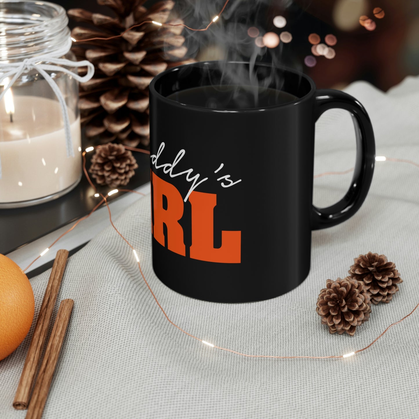 Daddy's Girl Black Mug