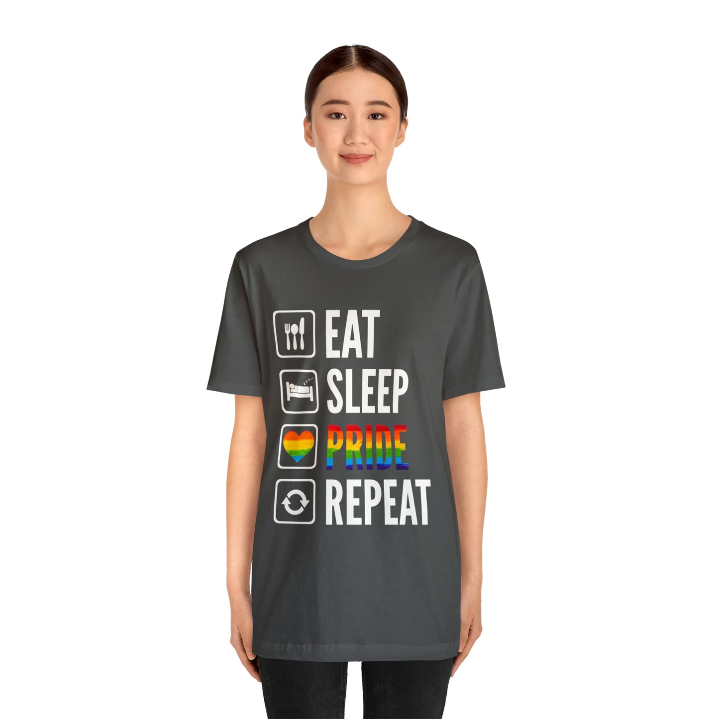 Eat Sleep Pride Repeat Unisex Tee