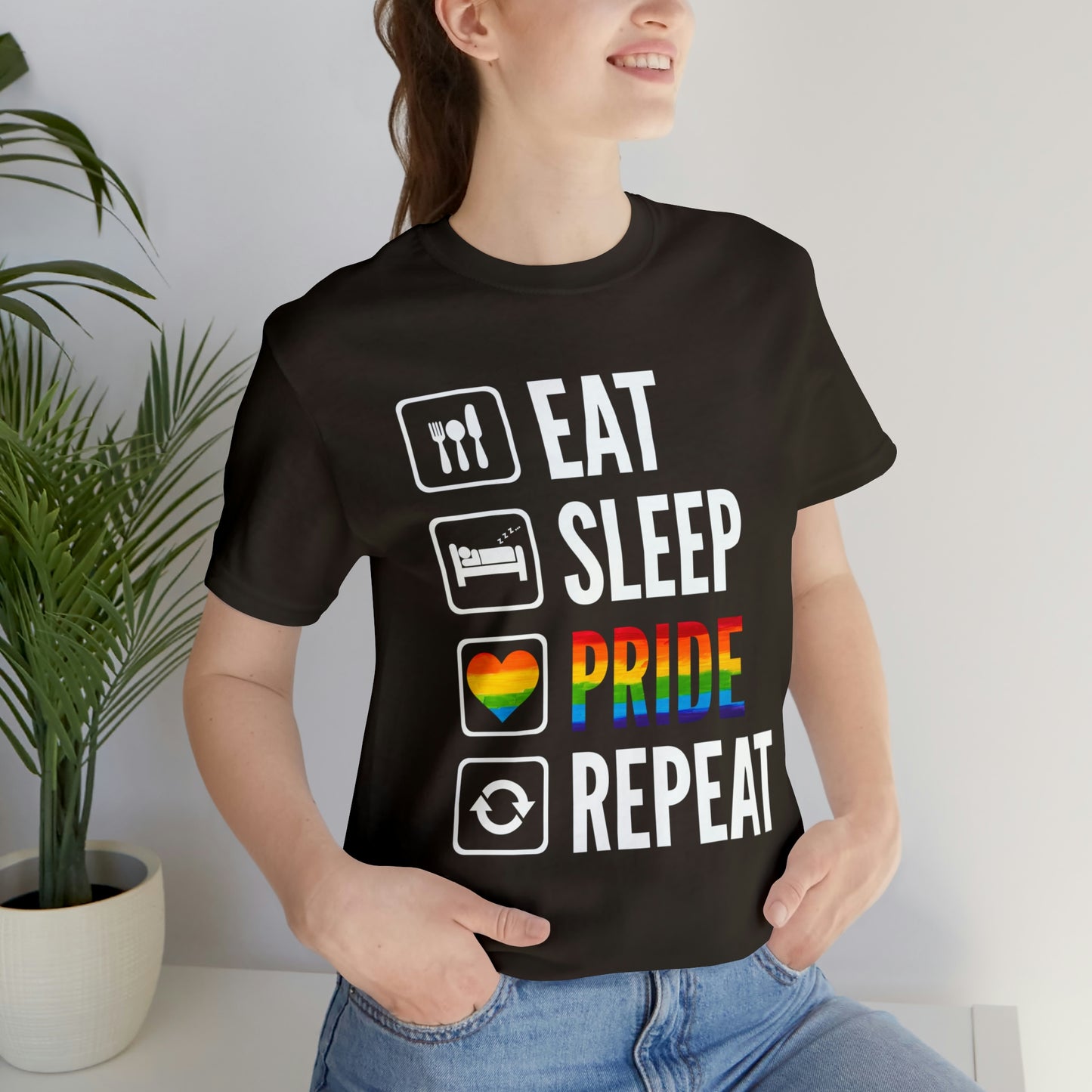 Eat Sleep Pride Repeat Unisex Tee