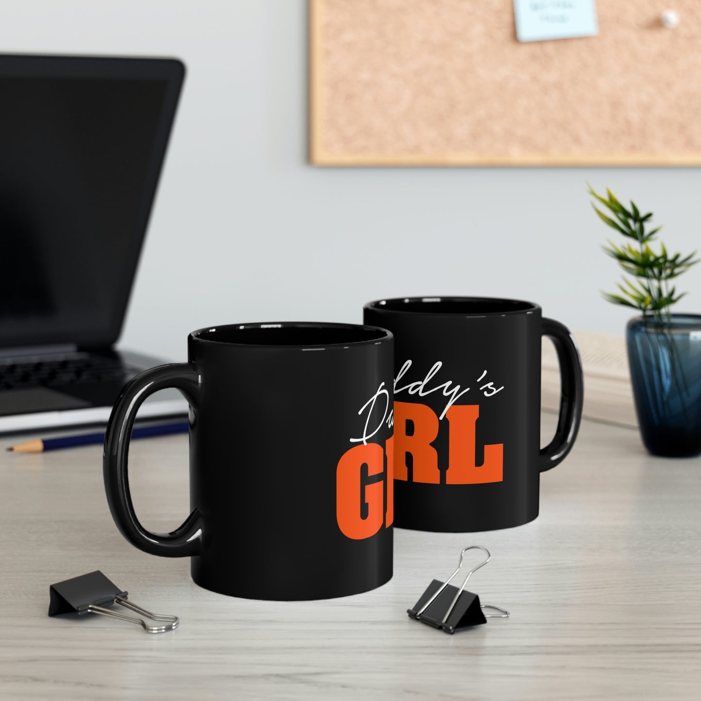 Daddy's Girl Black Mug