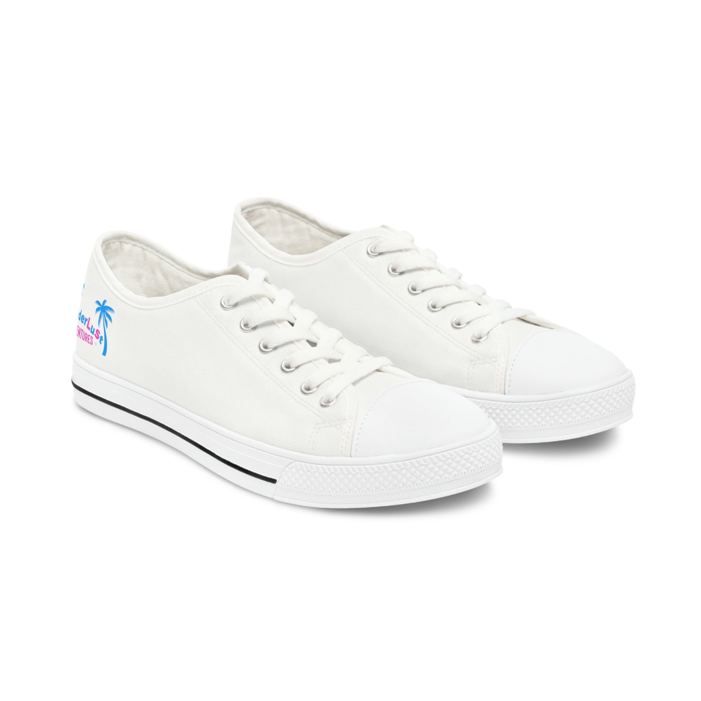 wanderLuSt ADVENTURES White Women's Low Top Sneakers