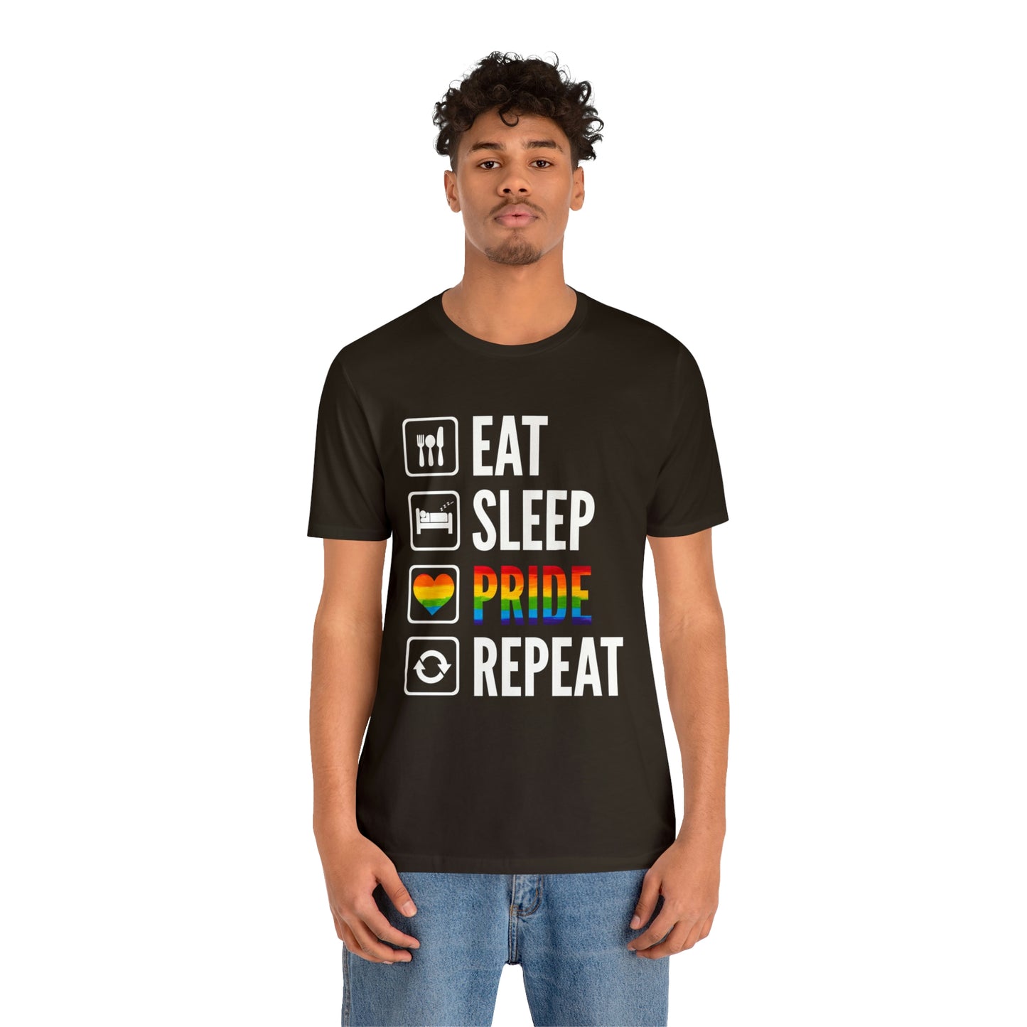 Eat Sleep Pride Repeat Unisex Tee