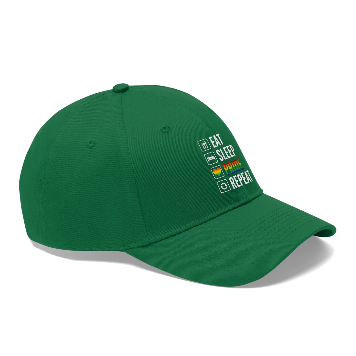 Eat Sleep Pride Repeat Unisex Twill Hat
