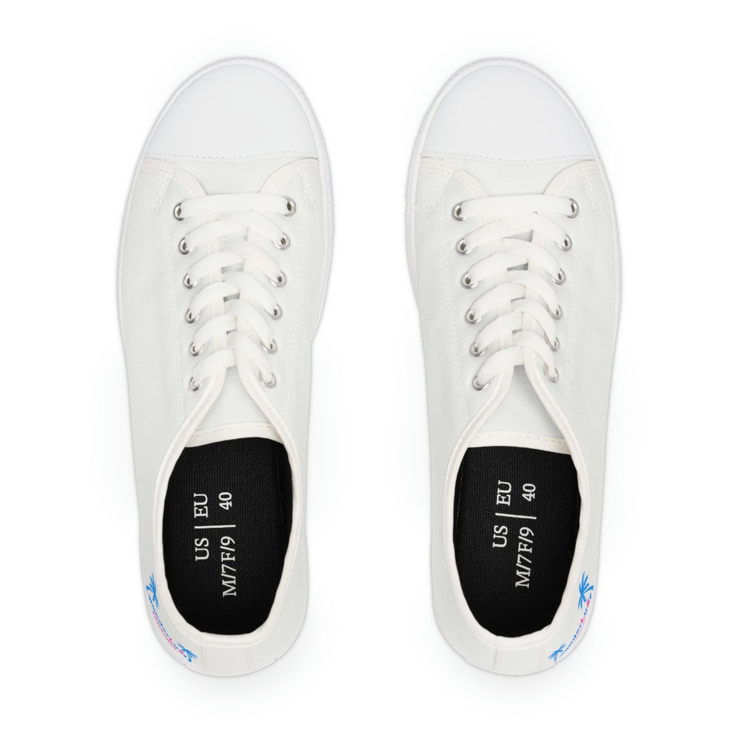 wanderLuSt ADVENTURES White Women's Low Top Sneakers