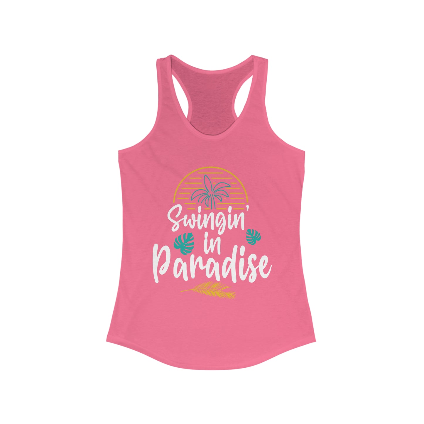 Swingin' In Paradise Tank for fitness gym & every day wear