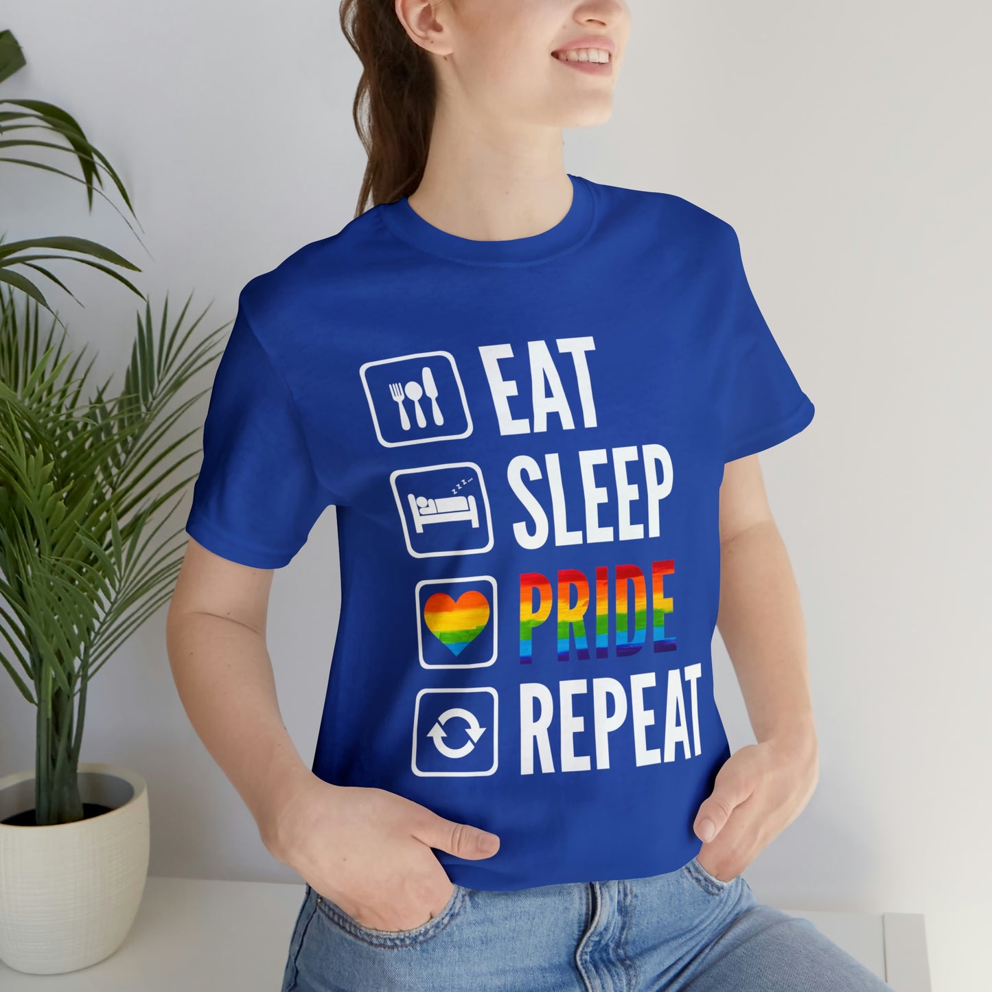 Eat Sleep Pride Repeat Unisex Tee