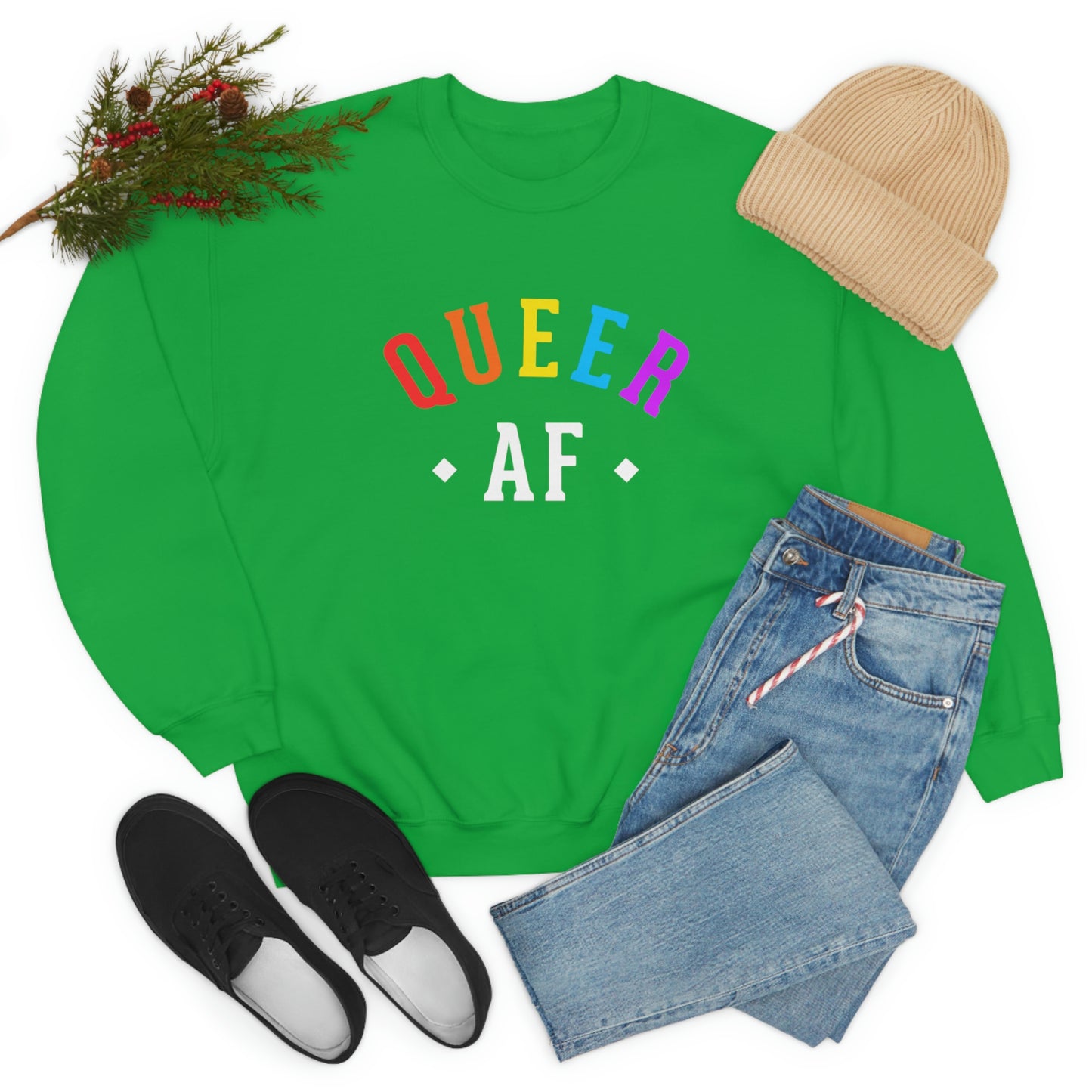 Queer AF Unisex Sweatshirt