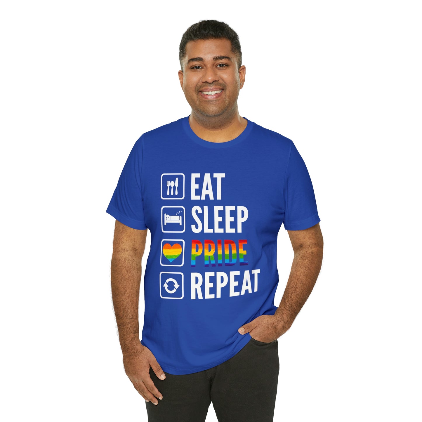 Eat Sleep Pride Repeat Unisex Tee