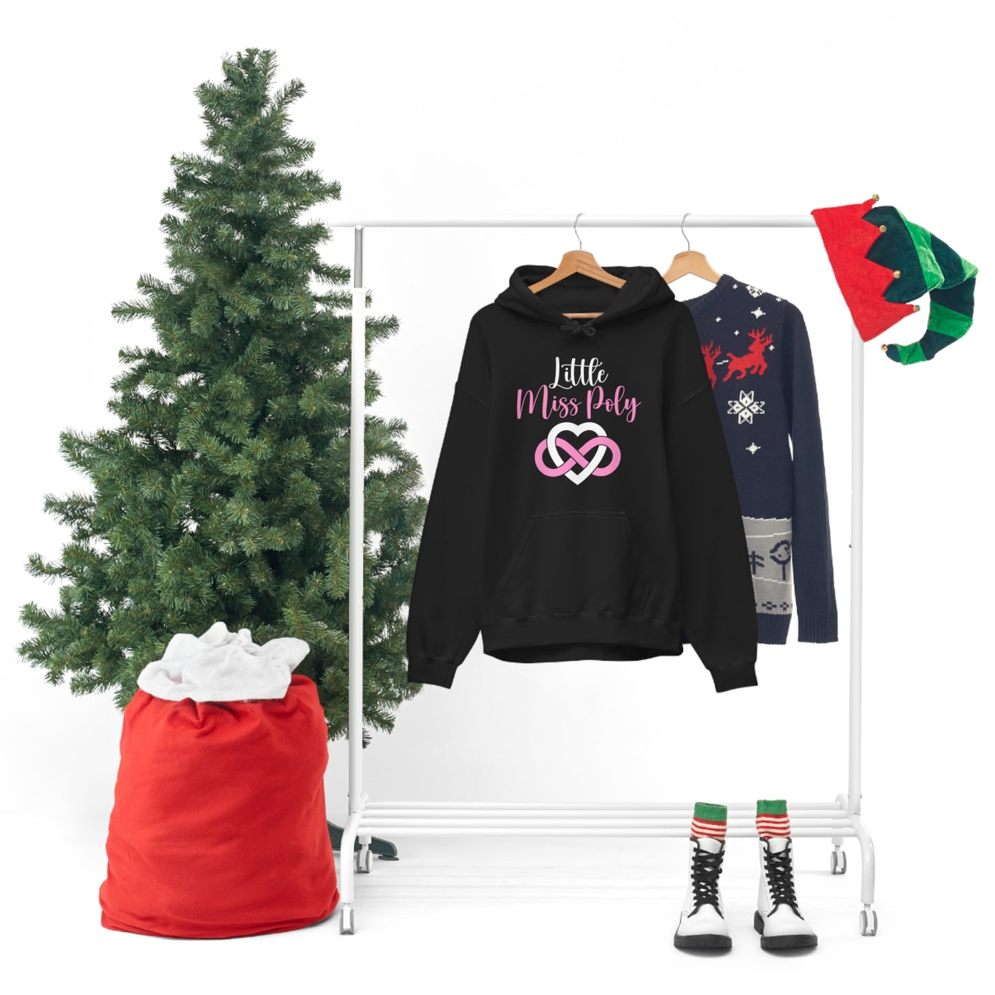 Little Miss Poly Unisex Heavy Blend™ Hooded Sweatshirt
