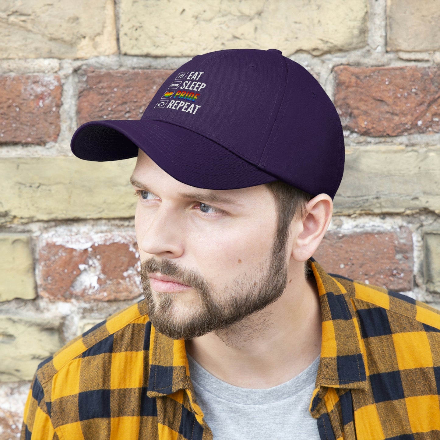 Eat Sleep Pride Repeat Unisex Twill Hat