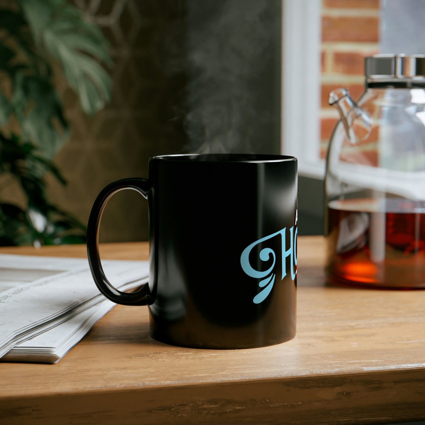 ALways Horny Black Mug