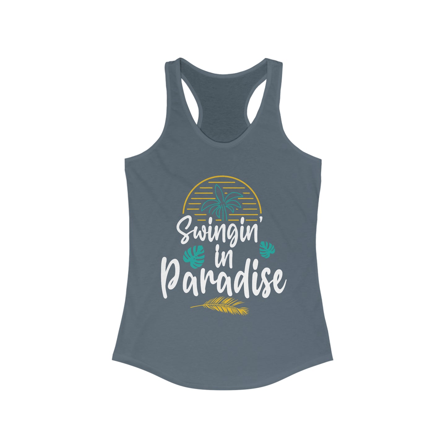 Swingin' In Paradise Tank for fitness gym & every day wear