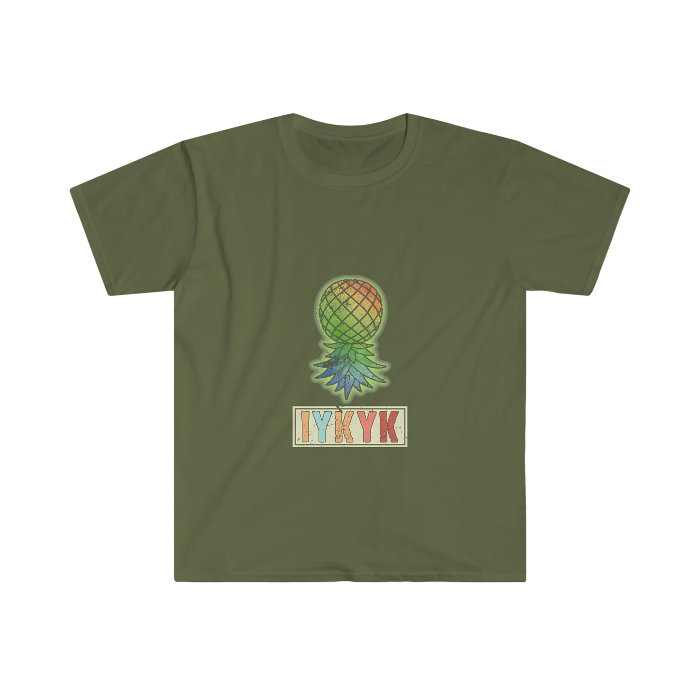 IYKYK Upside Down Pineapple Unisex Softstyle T-Shirt