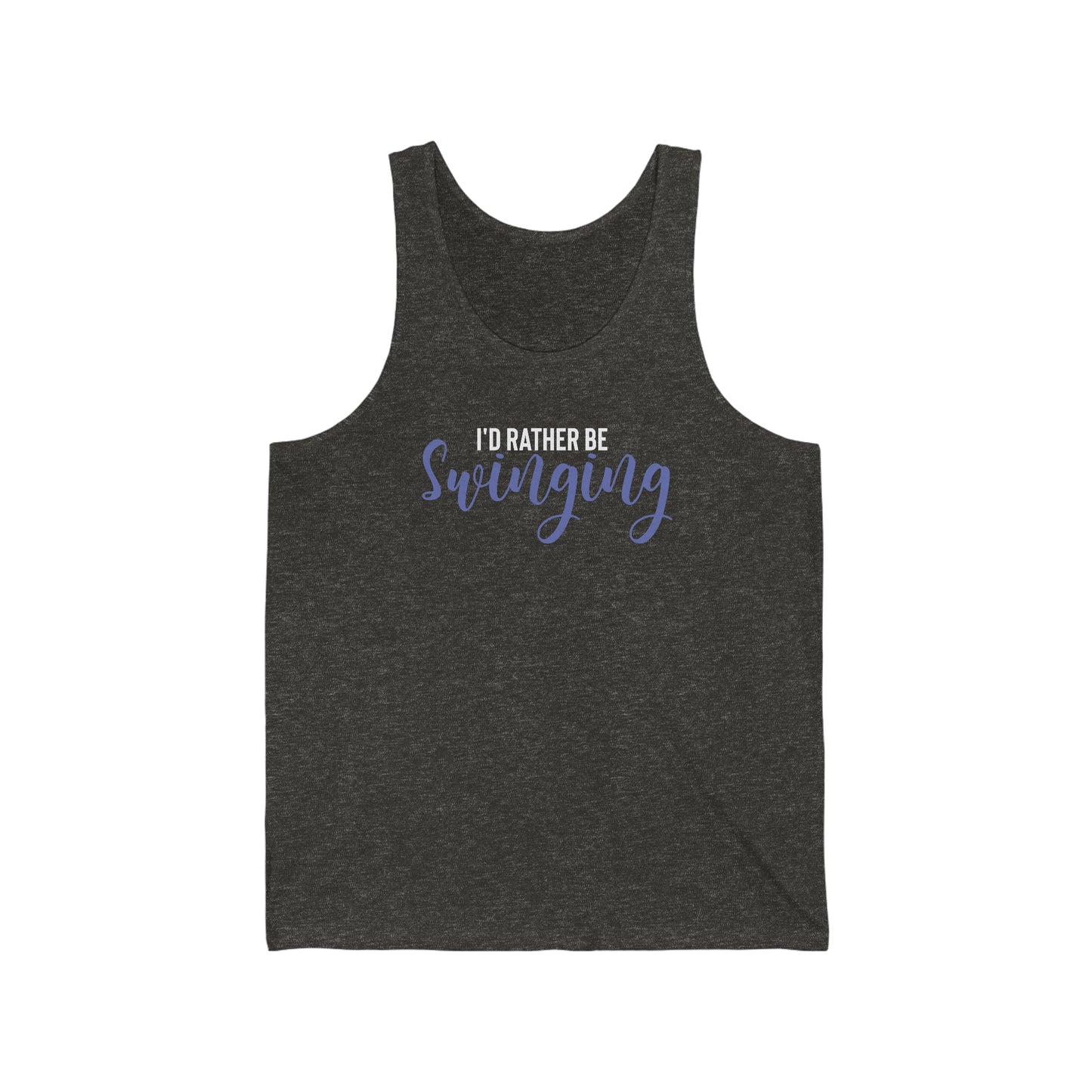I'D Rather Be Swinging Unisex Jersey Tank