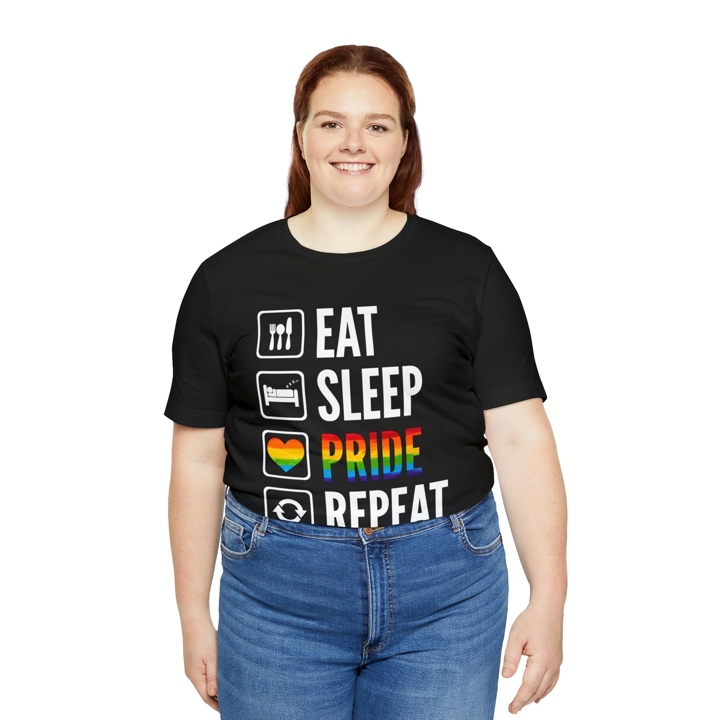 Eat Sleep Pride Repeat Unisex Tee