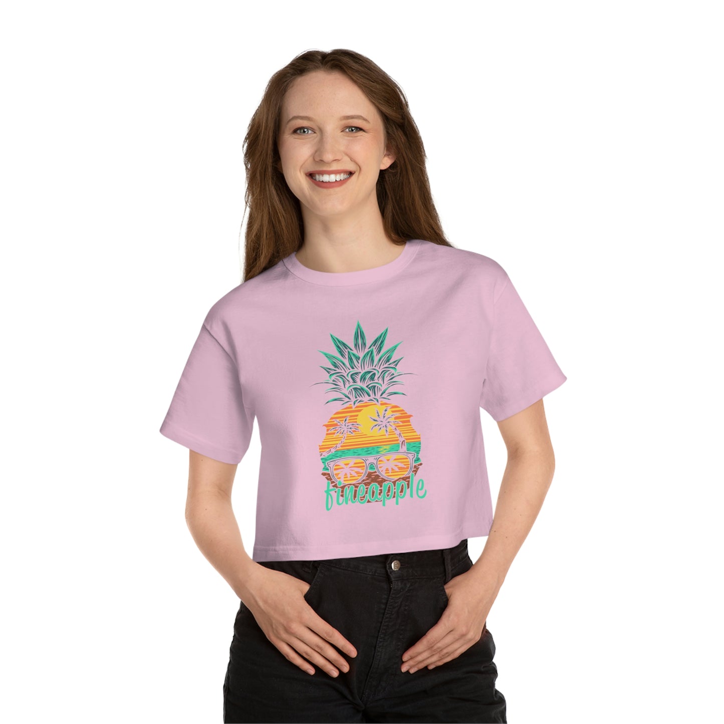 Fineapple wanderLuSt ADVENTURES Champion Women's Heritage Cropped T-Shirt