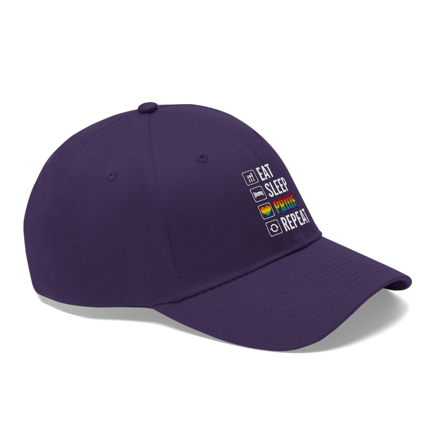 Eat Sleep Pride Repeat Unisex Twill Hat