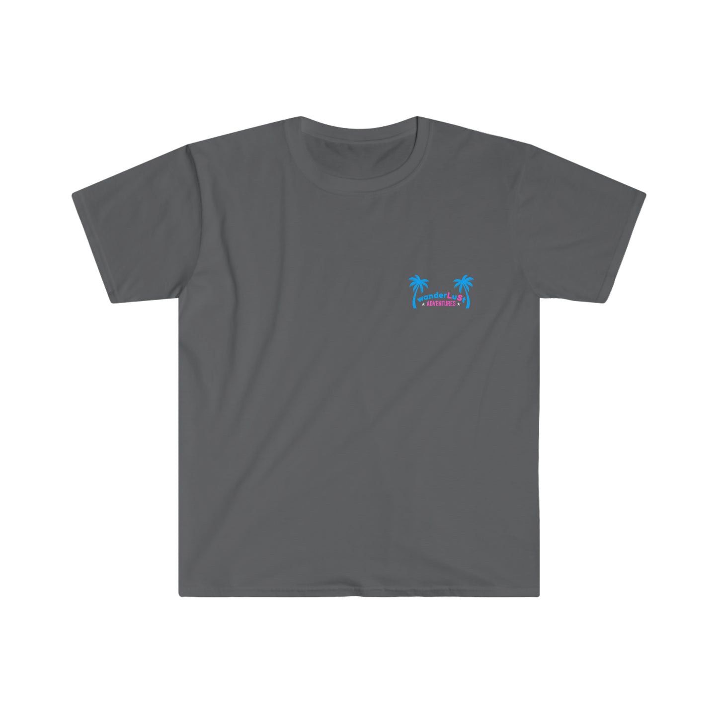 wanderLuSt ADVENTURES Left Chest Logo Unisex Softstyle T-Shirt