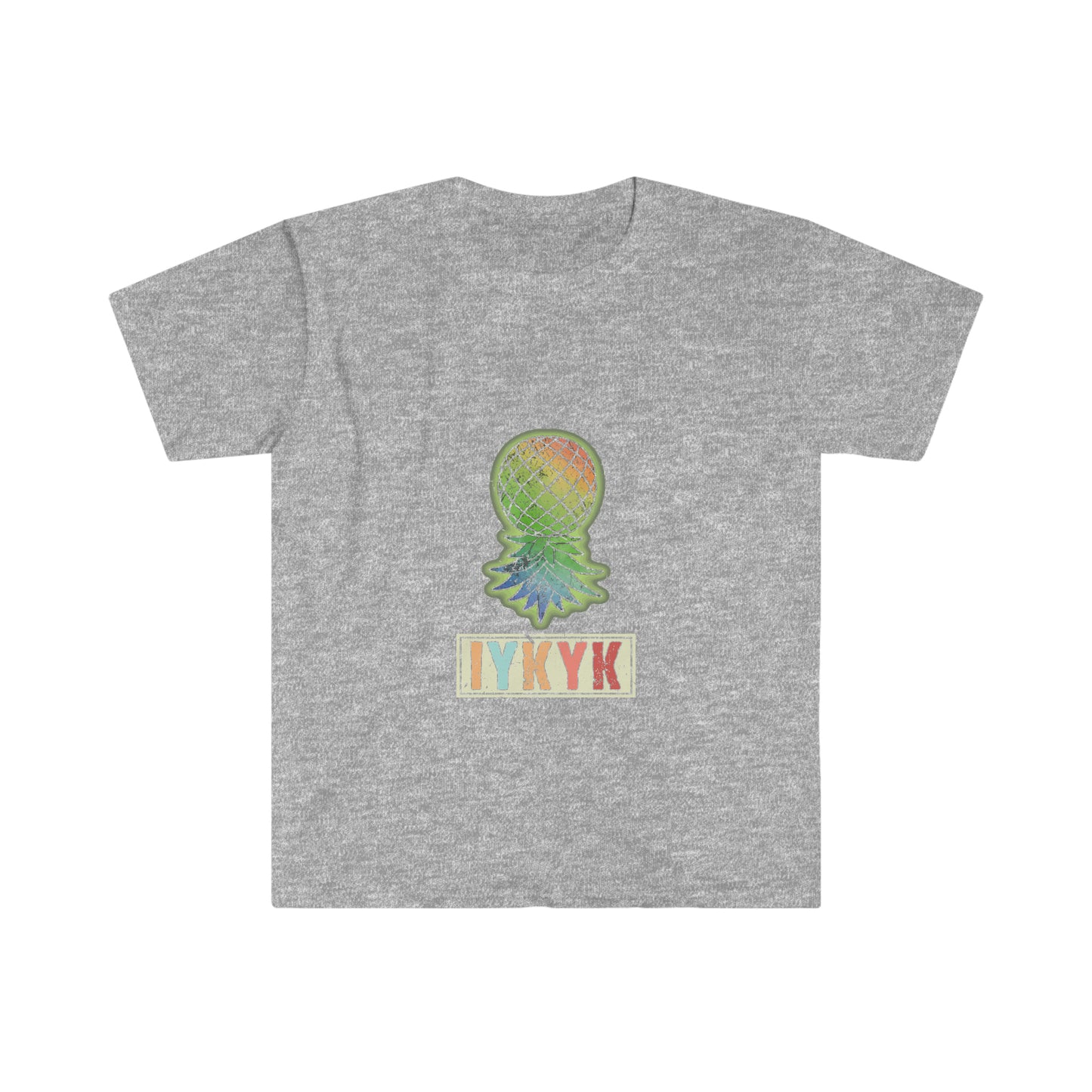 IYKYK Upside Down Pineapple Unisex Softstyle T-Shirt