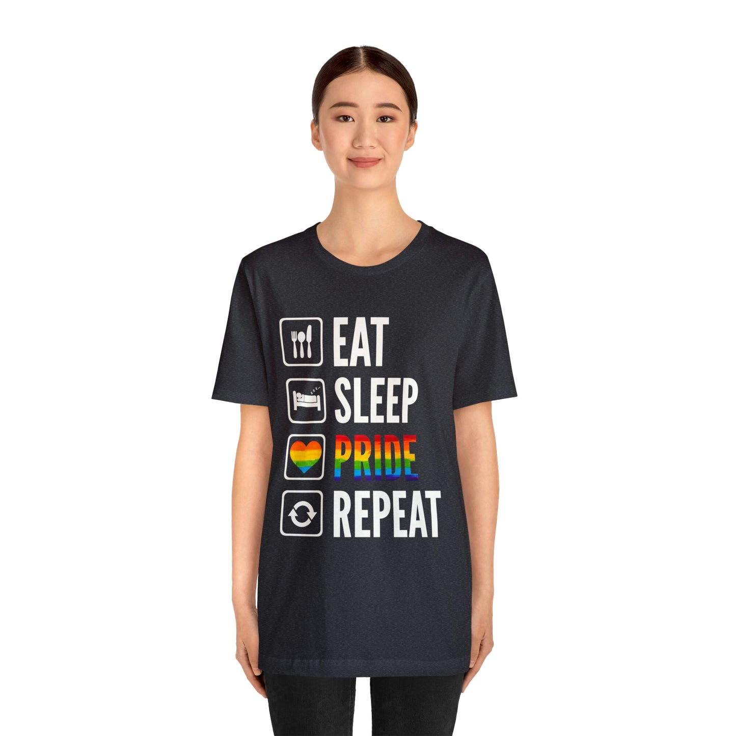 Eat Sleep Pride Repeat Unisex Tee