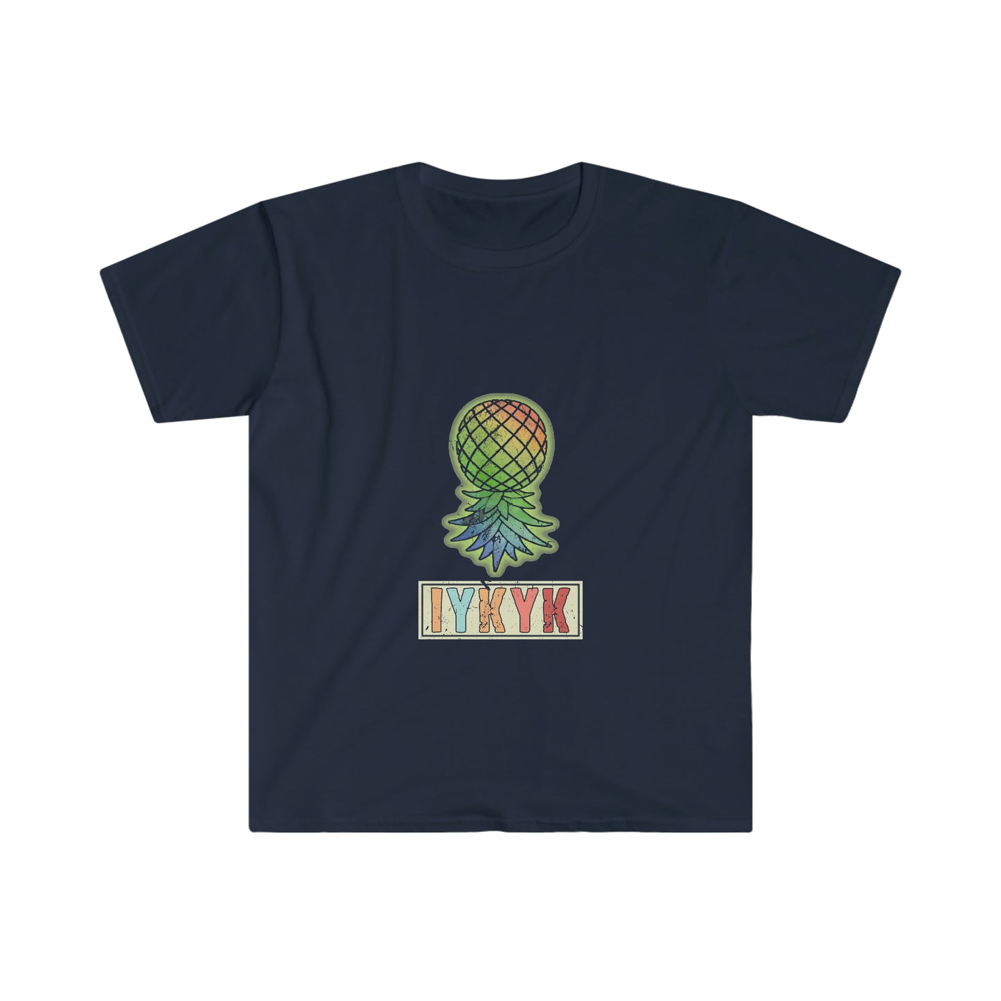 IYKYK Upside Down Pineapple Unisex Softstyle T-Shirt