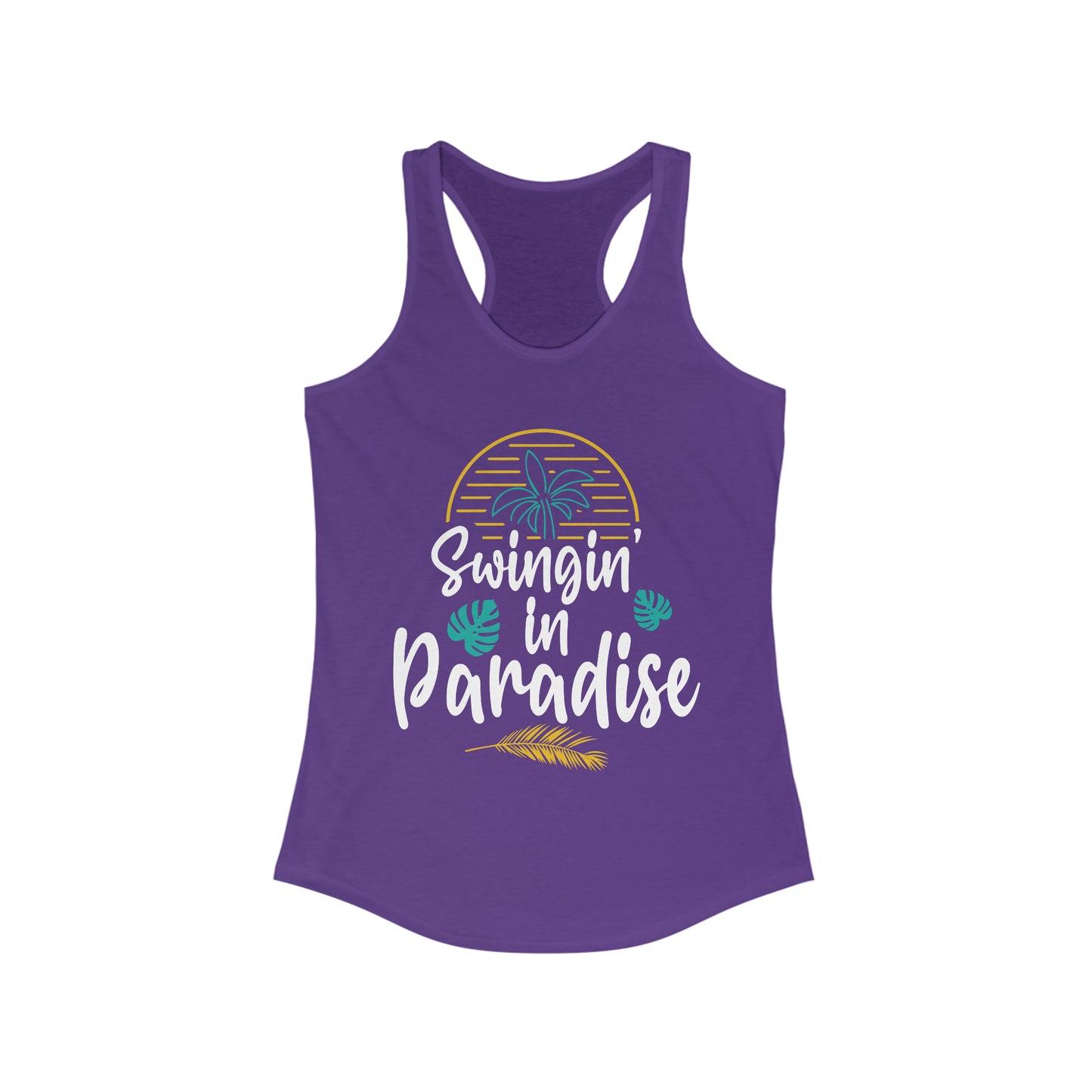 Swingin' In Paradise Tank for fitness gym & every day wear