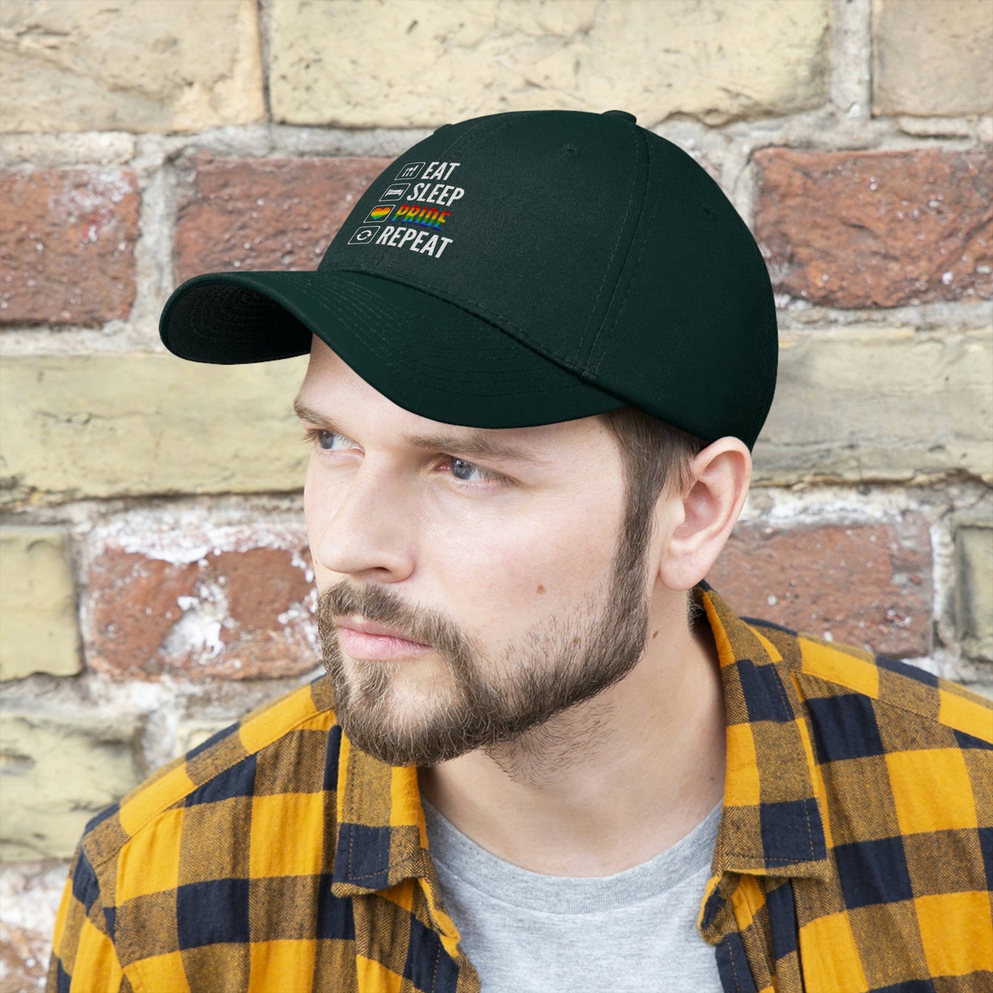 Eat Sleep Pride Repeat Unisex Twill Hat
