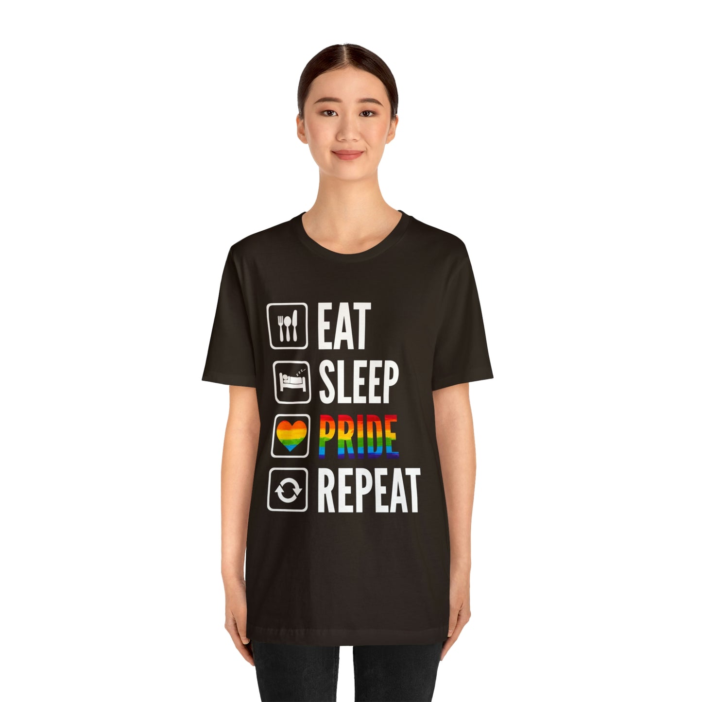 Eat Sleep Pride Repeat Unisex Tee
