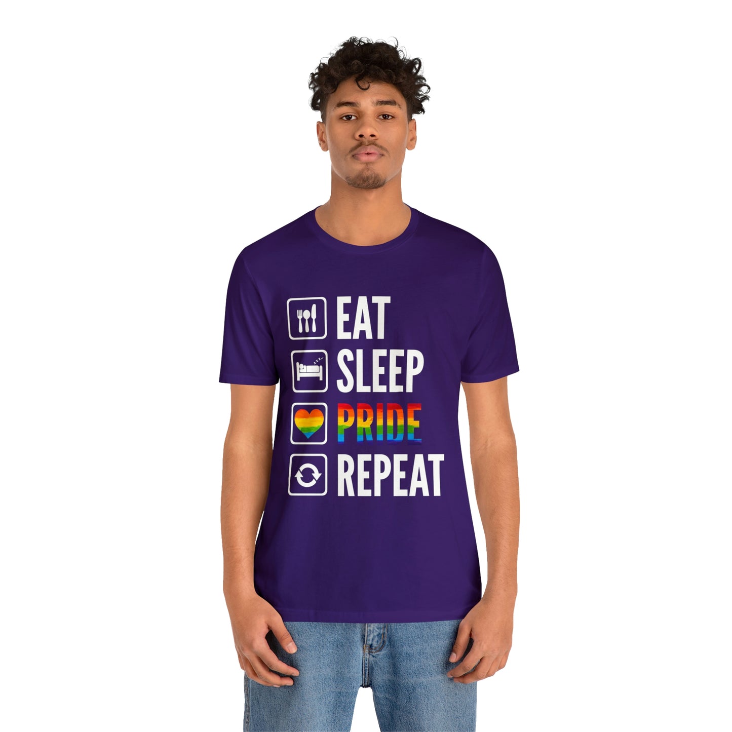 Eat Sleep Pride Repeat Unisex Tee