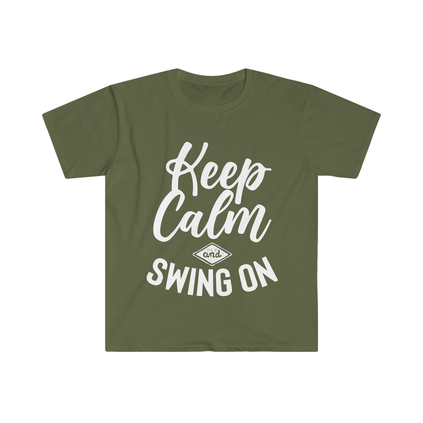 Keep Calm And Swing On Unisex Softstyle T-Shirt