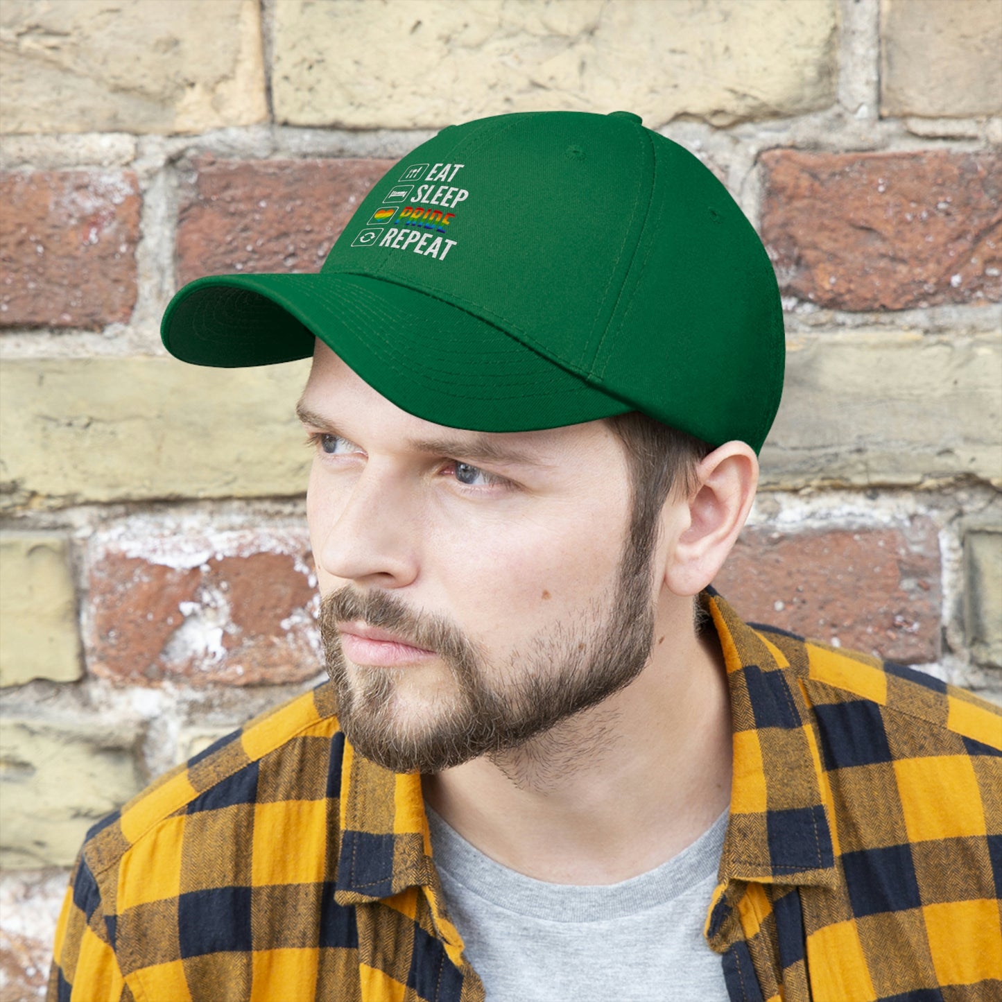 Eat Sleep Pride Repeat Unisex Twill Hat