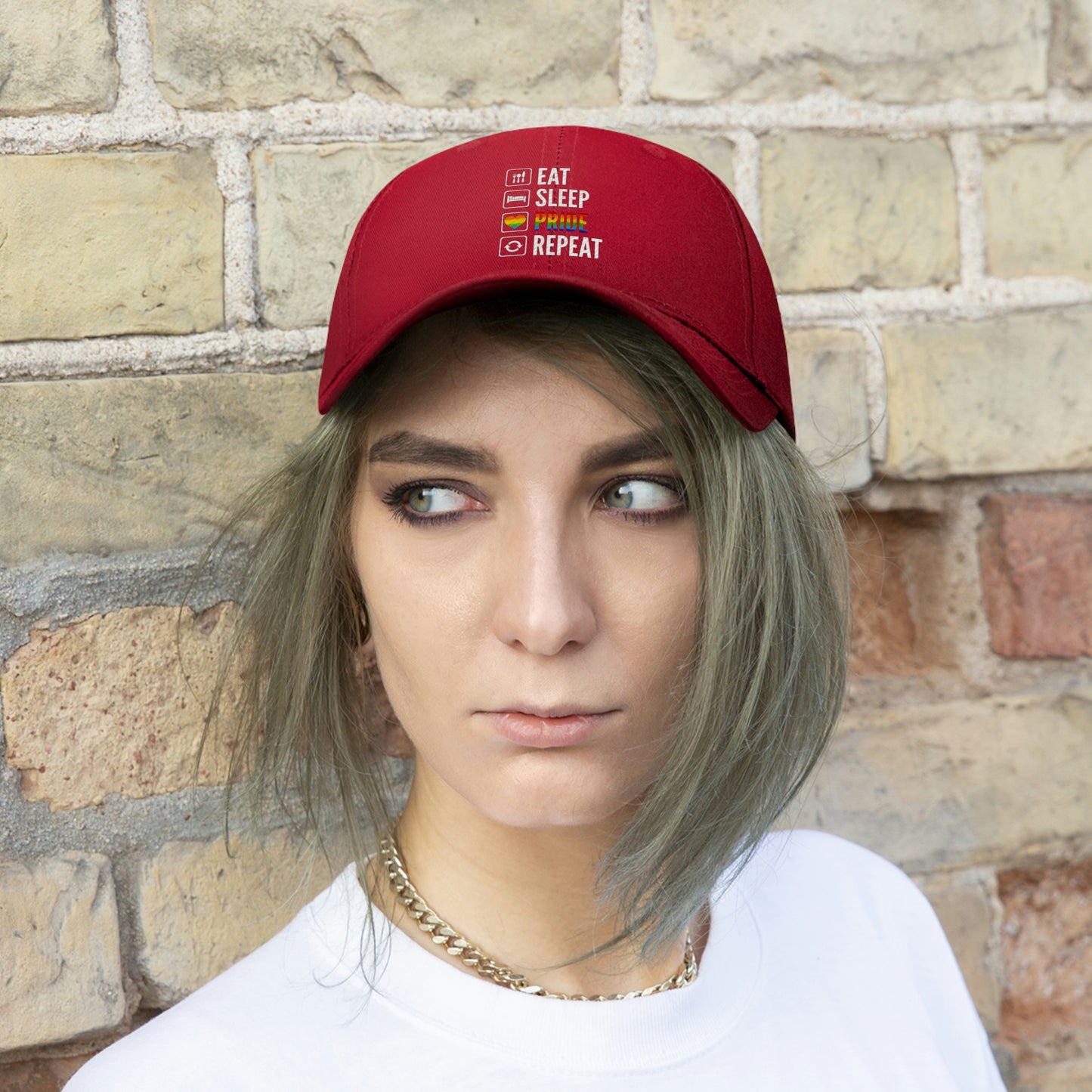 Eat Sleep Pride Repeat Unisex Twill Hat