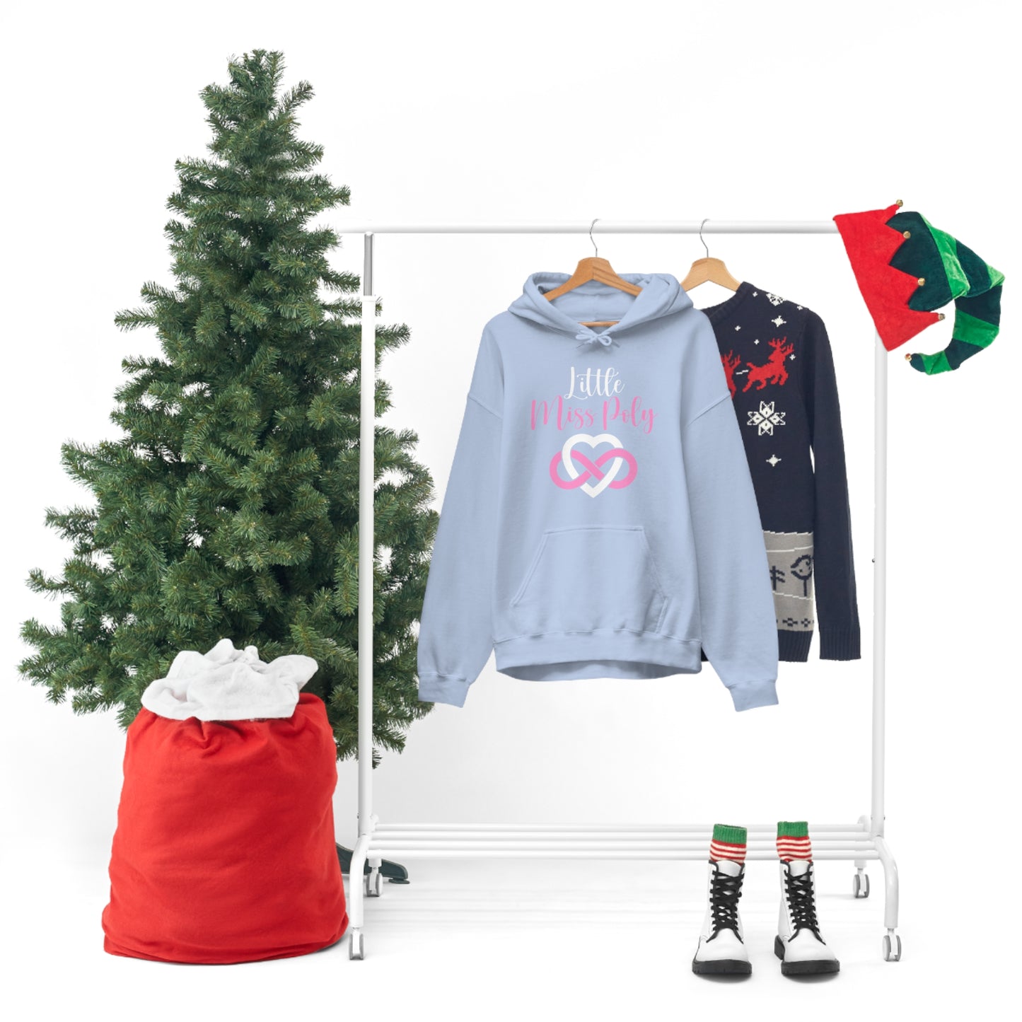 Little Miss Poly Unisex Heavy Blend™ Hooded Sweatshirt
