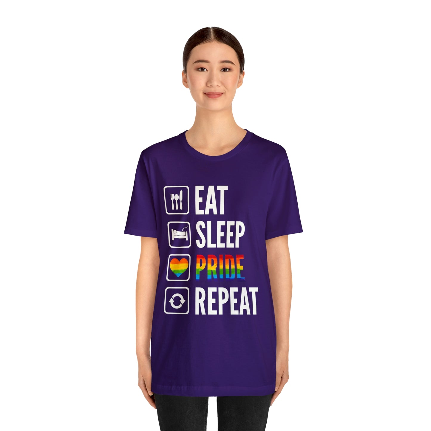 Eat Sleep Pride Repeat Unisex Tee