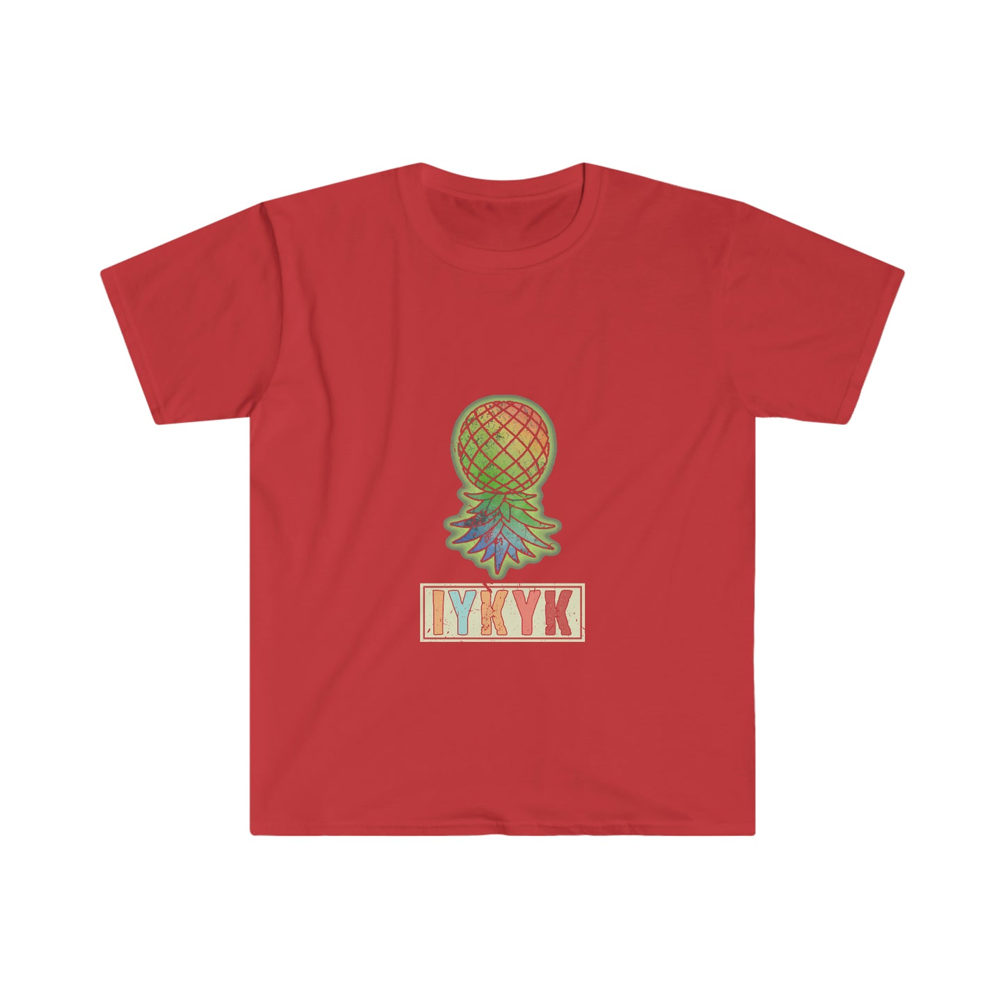 IYKYK Upside Down Pineapple Unisex Softstyle T-Shirt