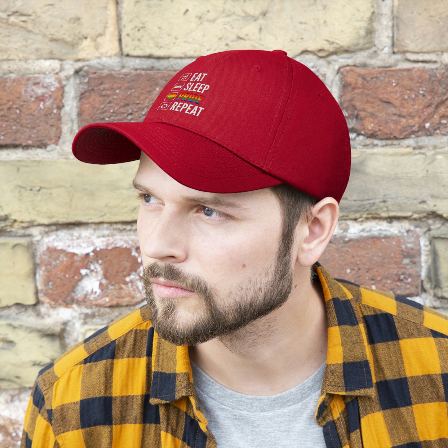 Eat Sleep Pride Repeat Unisex Twill Hat