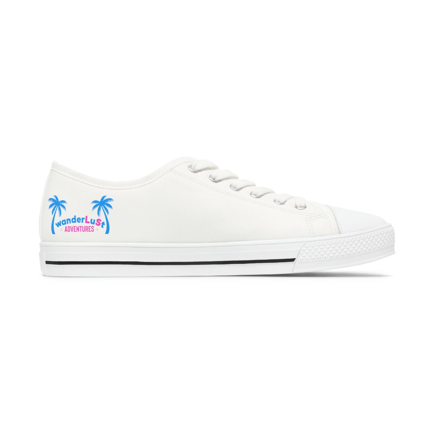 wanderLuSt ADVENTURES White Women's Low Top Sneakers