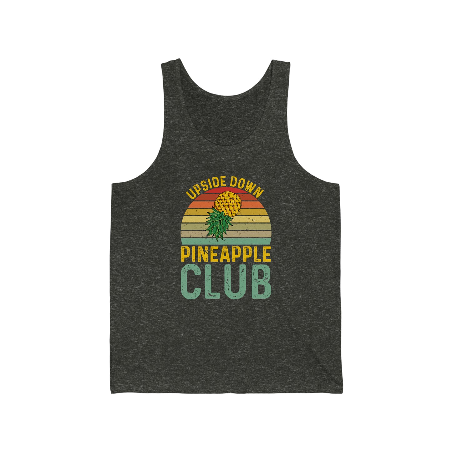 Upside Down Pineapple Club Retro Unisex Jersey Tank