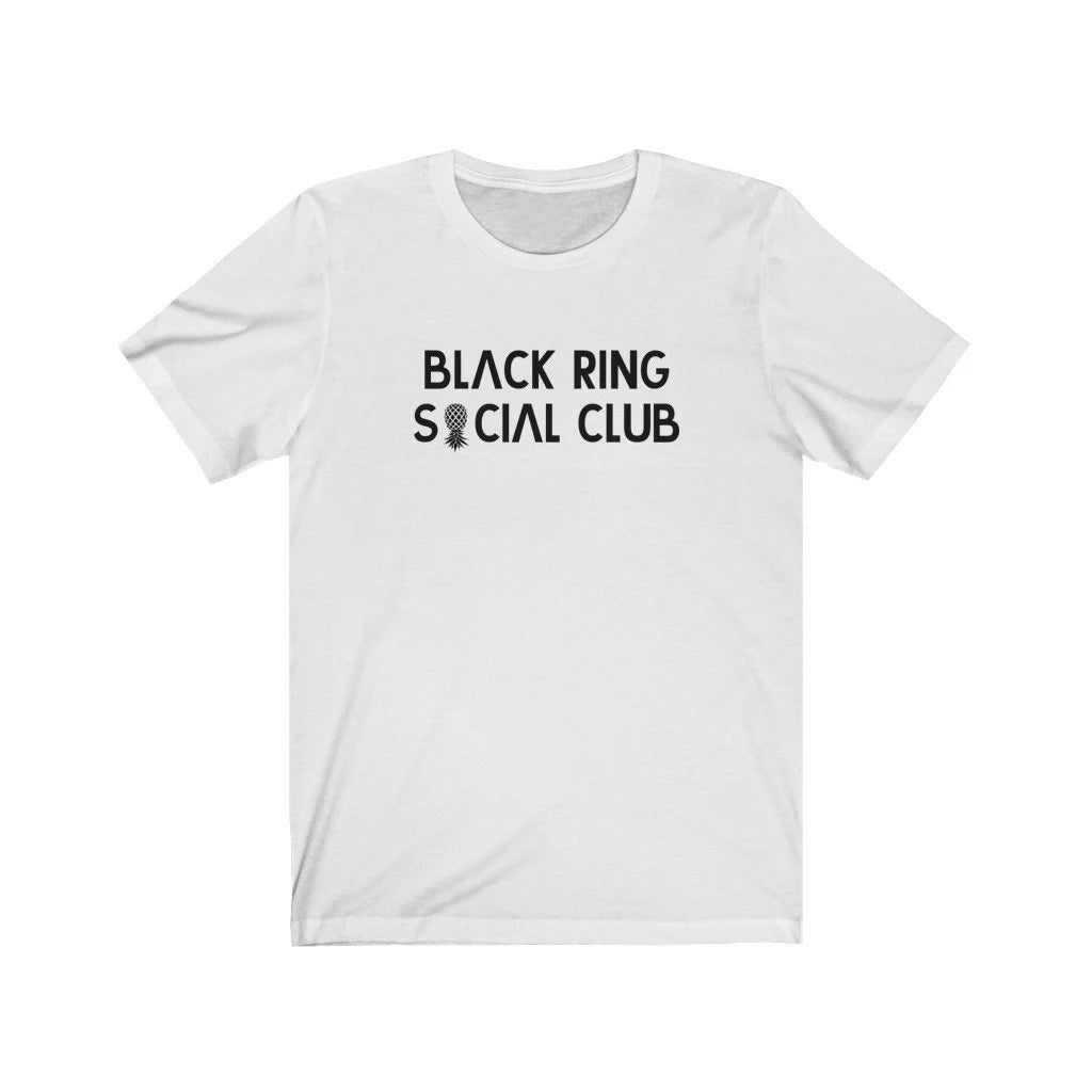 Black Ring Social Club Block Logo Unisex Tee