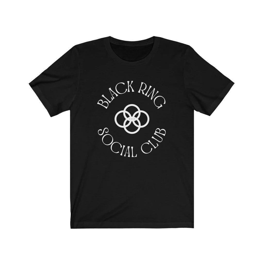 Black Ring Social Club Circle Logo Unisex Tee