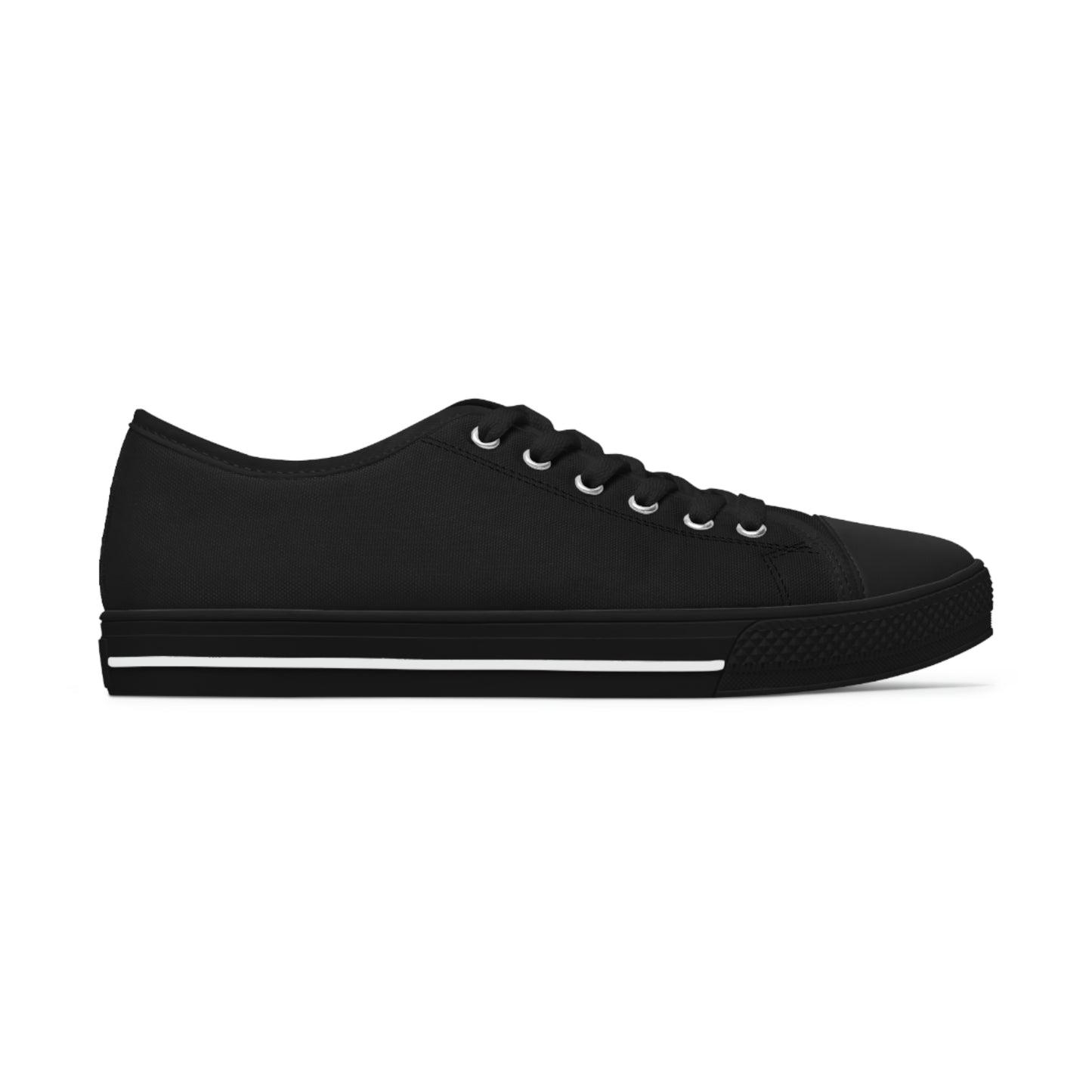 wanderLuSt ADVENTURES Black Women's Low Top Sneakers