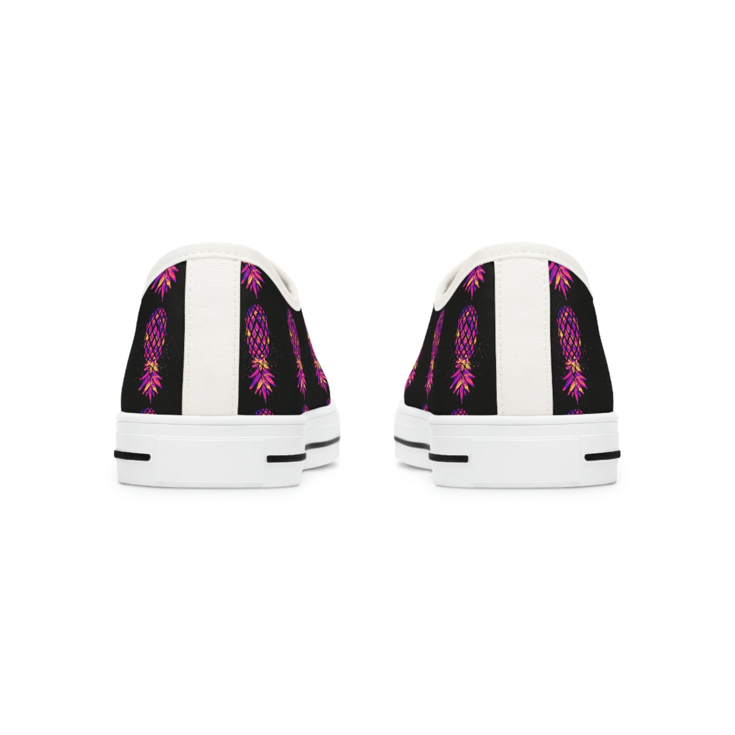 Multicolor Pineapple Women's Low Top Sneakers