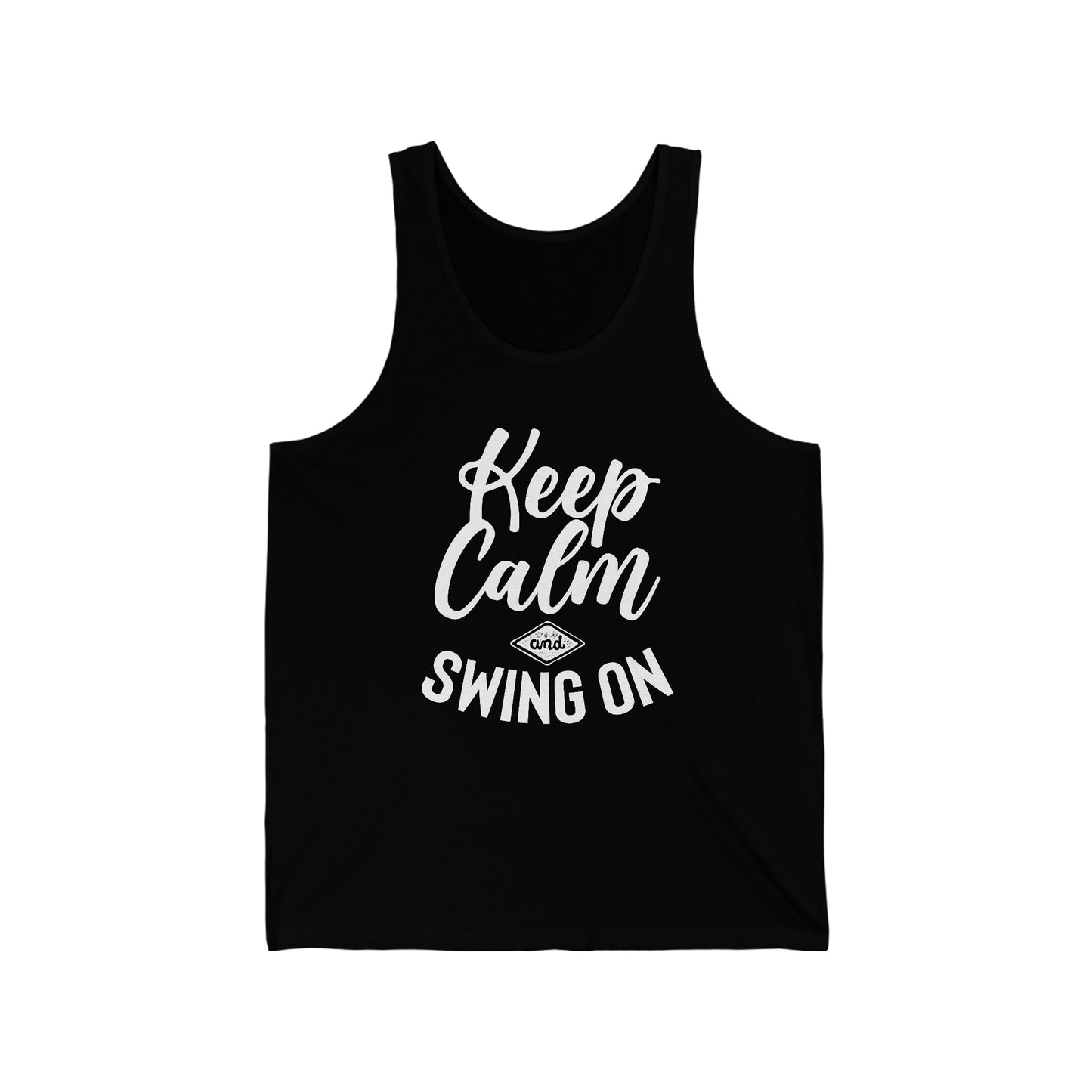 Keep Calm And Swing On Unisex Jersey Tank