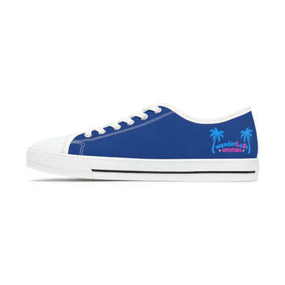 wanderLuSt ADVENTURES Blue Women's Low Top Sneakers