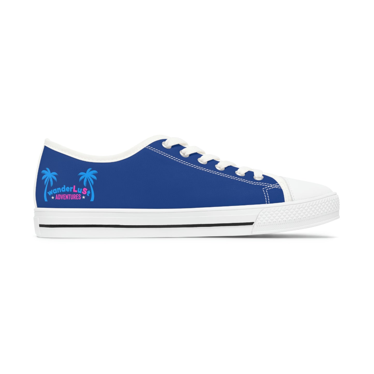 wanderLuSt ADVENTURES Blue Women's Low Top Sneakers