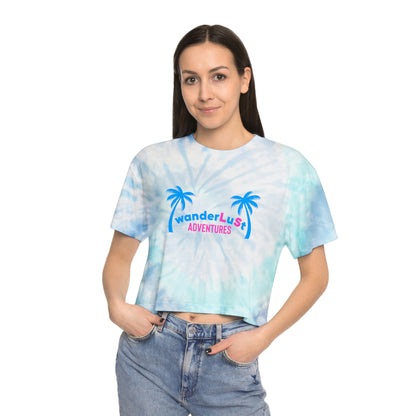 wanderLuSt ADVENTURES Women's Tie-Dye Crop Tee