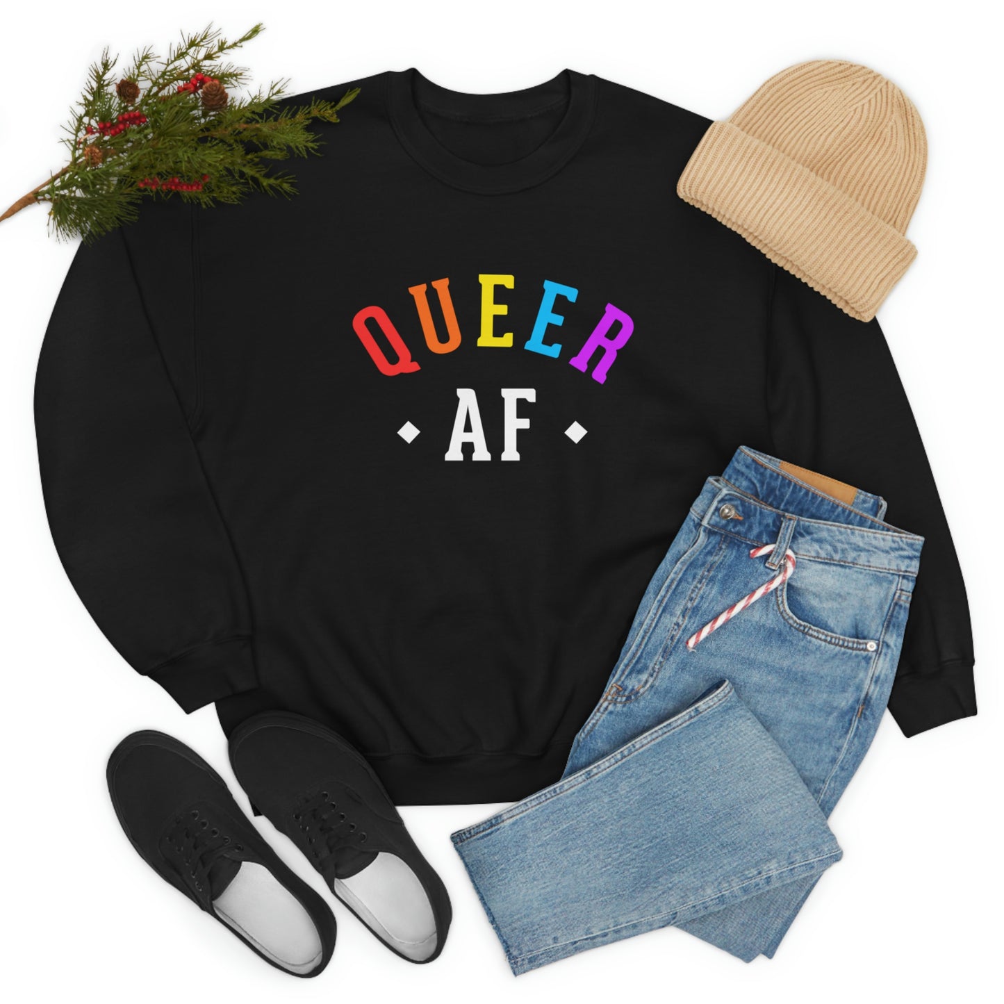 Queer AF Unisex Sweatshirt